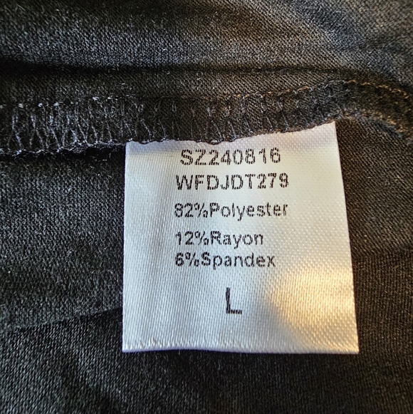 Women's Scoop Neck Ruffle Hem Babydoll Tank Sleeveless Peplum Top, Black, Large - Picture 10 of 11